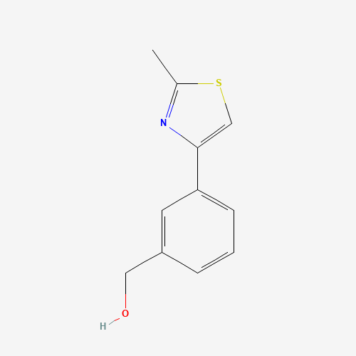 [3-(2-METHYL-1,3-THIAZOL-4-YL)PHENYL]METHANOL (CAS: 850375-06-3) - Chemical Structure and Molecular Formula 
