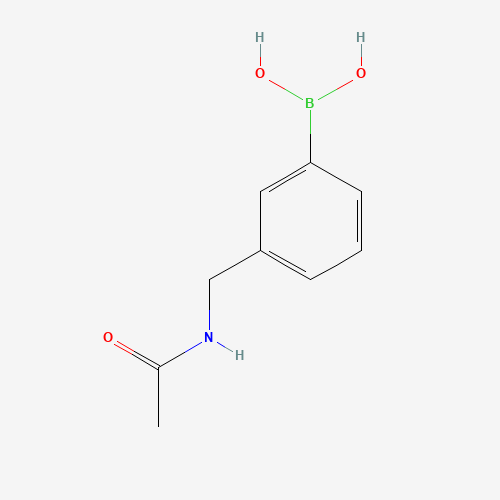 (3-ACETAMIDOMETHYL)BENZENEBORONIC ACID (CAS: 850568-42-2) - Chemical Structure and Molecular Formula 