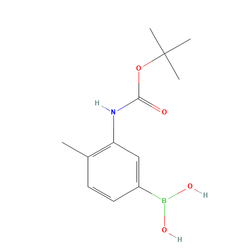 (3-BOC-AMINO-4-METHYLPHENYL)BORONIC ACID (CAS: 850568-81-9) - Related Chemical Product