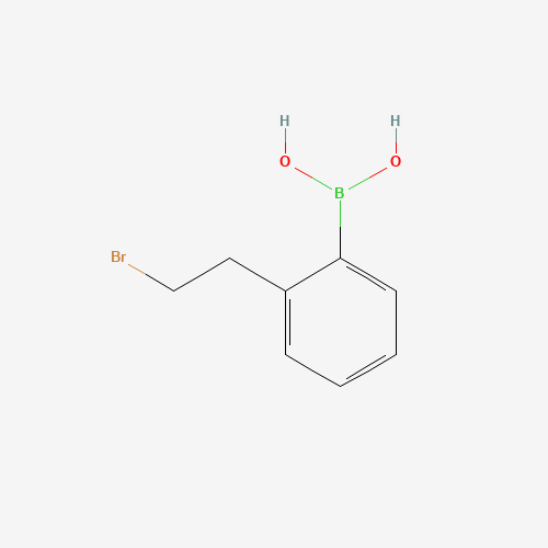 2-(2-BROMOETHYL)PHENYLBORONIC ACID (CAS: 850568-82-0) - Chemical Structure and Molecular Formula 