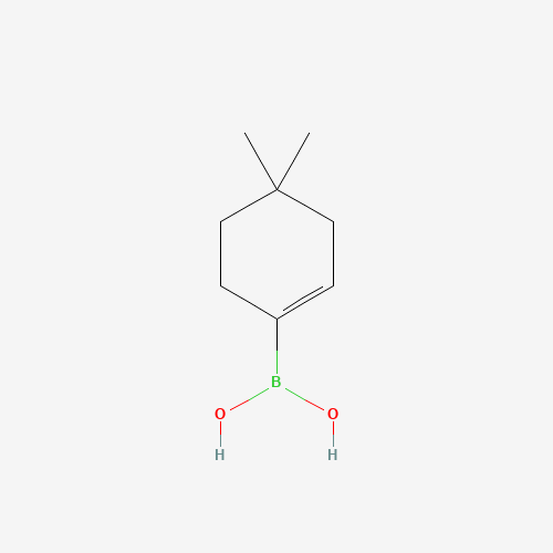 4,4-DIMETHYLCYCLOHEXEN-1-YLBORONIC ACID (CAS: 865869-28-9) - Chemical Structure and Molecular Formula 