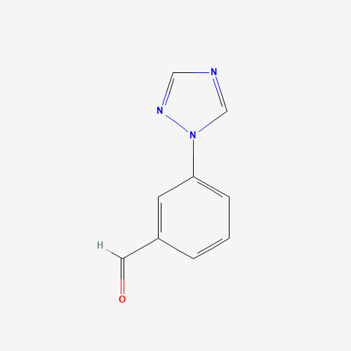 3-(1H-1,2,4-TRIAZOL-1-YL)BENZALDEHYDE (CAS: 868755-54-8) - Chemical Structure and Molecular Formula 