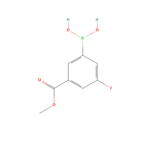 (3-FLUORO-5-METHOXYCARBONYL)BENZENEBORONIC ACID (CAS: 871329-62-3) - Related Chemical Product