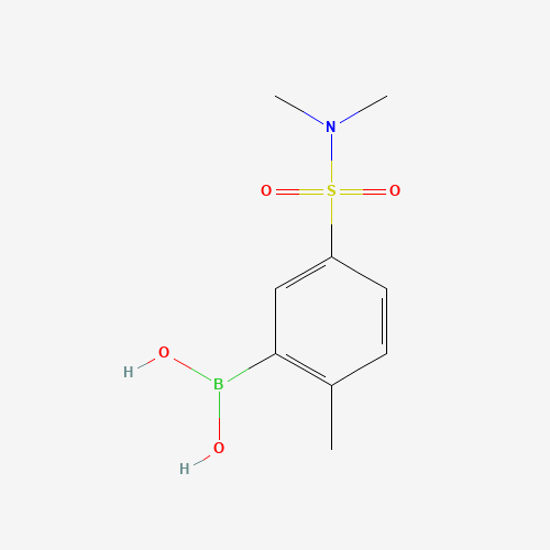 5-(N,N-DIMETHYLSULFAMOYL)-2-METHYLPHENYLBORONIC ACID (CAS: 871332-99-9) - Chemical Structure and Molecular Formula 