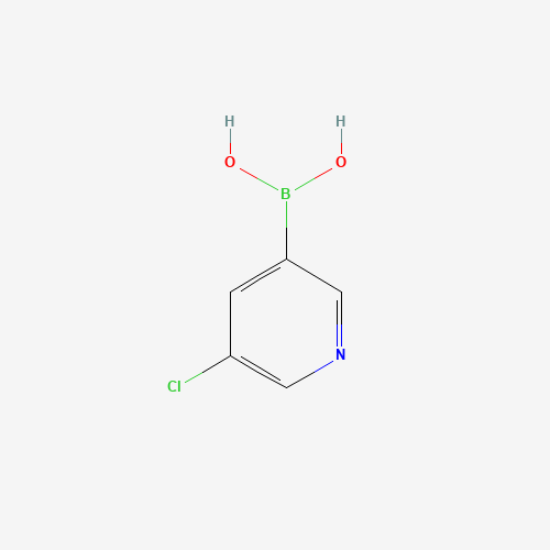 5-CHLORO-3-PYRIDINEBORONIC ACID (CAS: 872041-85-5) - Chemical Structure and Molecular Formula 