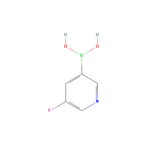 5-Fluoropyridin-3-ylboronic acid (CAS: 872041-86-6) - Chemical Structure and Molecular Formula 