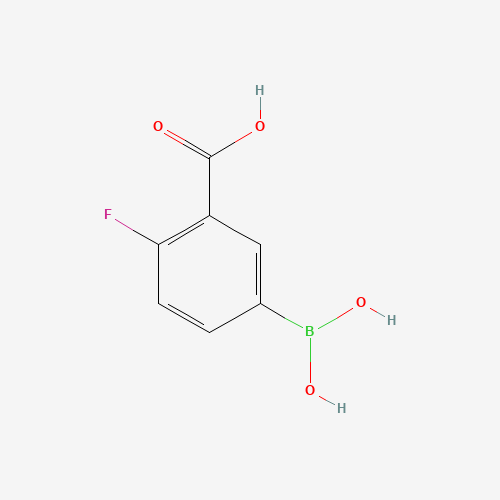 3-Carboxy-4-fluorophenylboronic acid (CAS: 872460-12-3) - Chemical Structure and Molecular Formula 