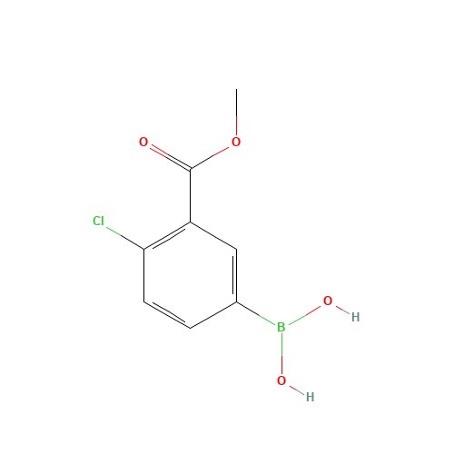 4-CHLORO-3-(METHOXYCARBONYL)PHENYLBORONIC ACID (CAS: 874219-45-1) - Related Chemical Product