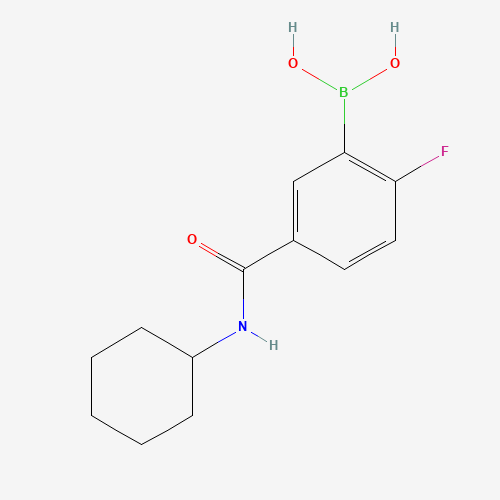 5-(CYCLOHEXYLCARBAMOYL)-2-FLUOROBENZENEBORONIC ACID (CAS: 874289-44-8) - Related Chemical Product