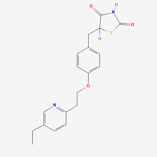 Pioglitazone (CAS: 105355-27-9) - Chemical Structure and Molecular Formula 