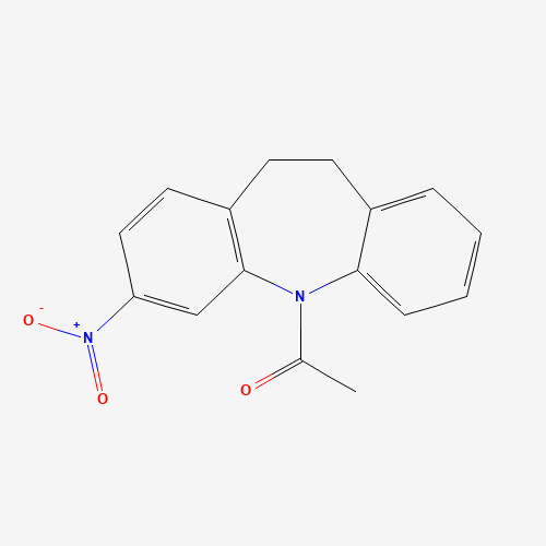 1-(3-Nitro-10,11-dihydro-5H-dibenzo[b,f]azepin-5-yl)ethanone (CAS: 79752-03-7) - Related Chemical Product