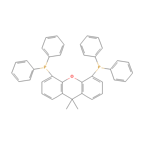 Dimethylbisdiphenylphosphinoxanthene (CAS: 161265-03-8) - Chemical Structure and Molecular Formula 