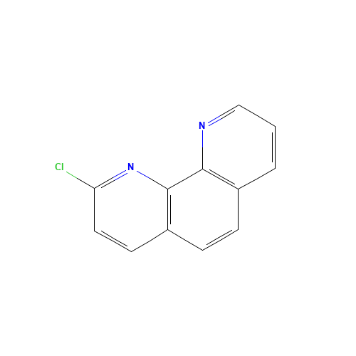 2-Chloro-1,10-phenanthroline (CAS: 7089-68-1) - Chemical Structure and Molecular Formula 