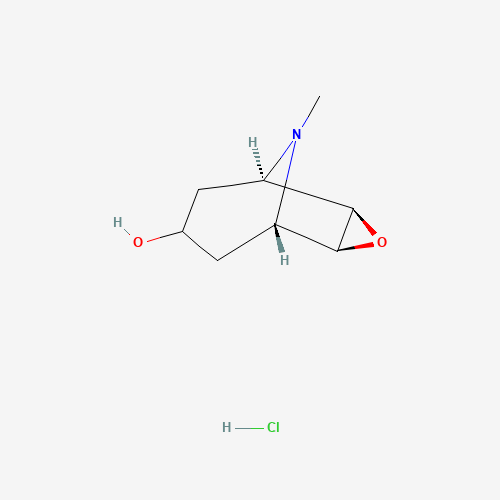 Scopine hydrochloride (CAS: 85700-55-6) - Chemical Structure and Molecular Formula 