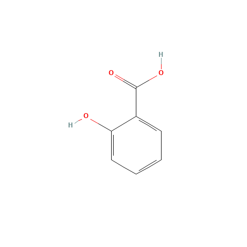 Salicylic acid (CAS: 69-72-7) - Chemical Structure and Molecular Formula 