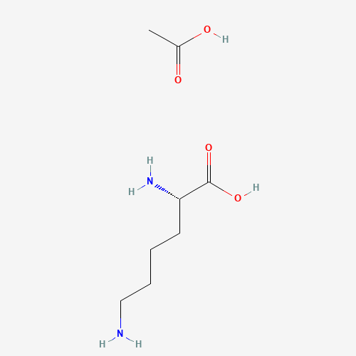 L-Lysine monoacetate (CAS: 57282-49-2) - Chemical Structure and Molecular Formula 