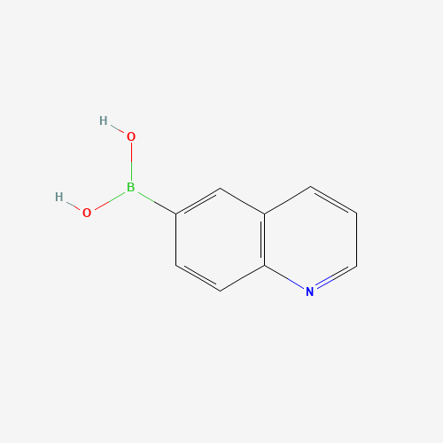 Quinoline-6-boronic acid chemical structure Quinoline-6-boronic acid (CAS: 376581-24-7) - Chemical Structure and Molecular Formula