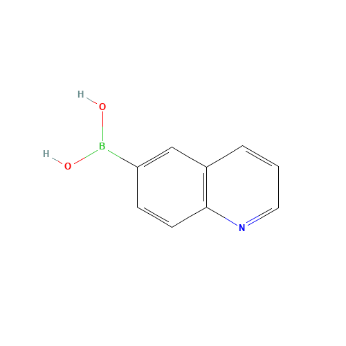 Quinoline-6-boronic acid (CAS: 376581-24-7) - Chemical Structure and Molecular Formula 