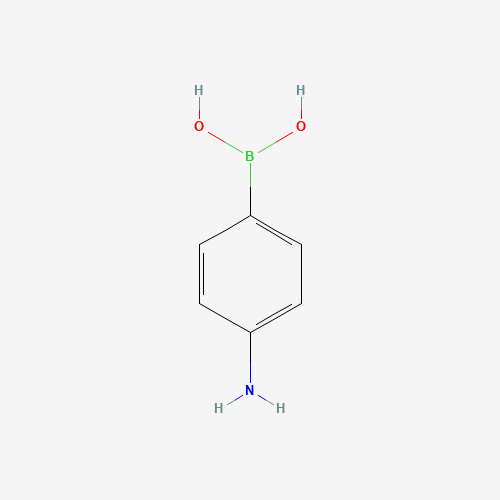 4-Aminophenylboronic acid (CAS: 89415-43-0) - Chemical Structure and Molecular Formula 