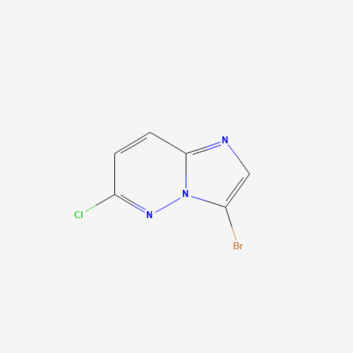 3-Bromo-6-chloroimidazo[1,2-b]pyridazine (CAS: 13526-66-4) - Chemical Structure and Molecular Formula 