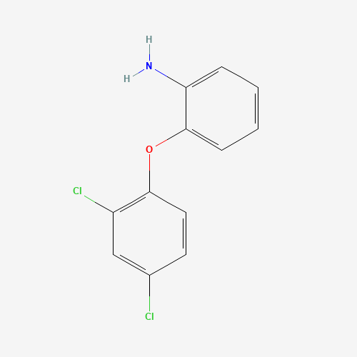 2-(2,4-Dichlorophenoxy)aniline (CAS: 26306-64-9) - Chemical Structure and Molecular Formula 