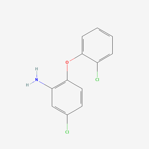 5-Chloro-2-(2-chlorophenoxy)aniline (CAS: 56966-48-4) - Chemical Structure and Molecular Formula 