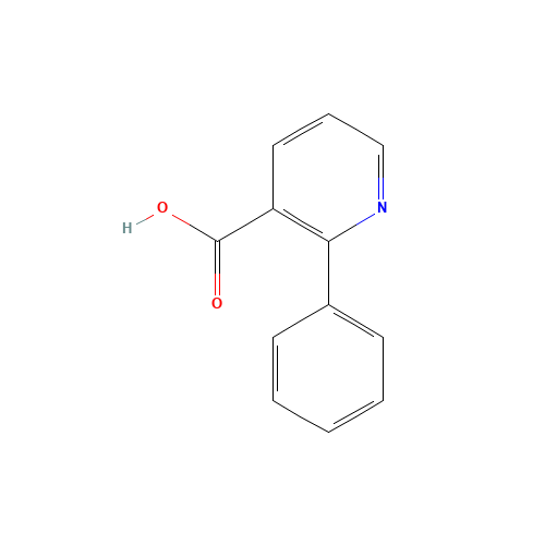 2-PHENYLNICOTINIC ACID (CAS: 33421-39-5) - Chemical Structure and Molecular Formula 