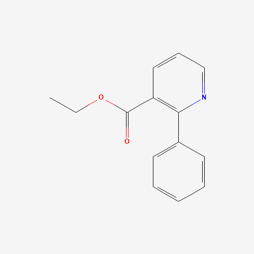 2-Phenyl-nicotinic acid ethyl ester (CAS: 144501-28-0) - Chemical Structure and Molecular Formula 
