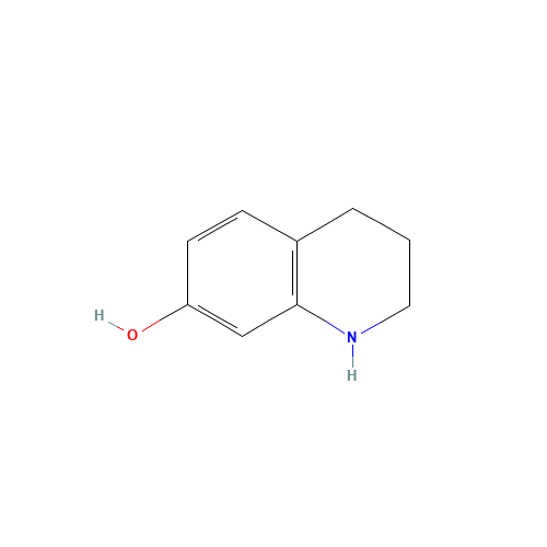 7-Hydroxy-1,2,3,4-tetrahydroquinoline (CAS: 58196-33-1) - Chemical Structure and Molecular Formula 