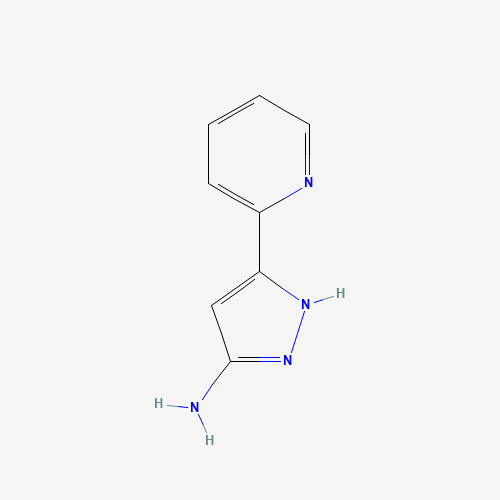 5-PYRIDIN-2-YL-2H-PYRAZOL-3-YLAMINE (CAS: 92352-29-9) - Chemical Structure and Molecular Formula 