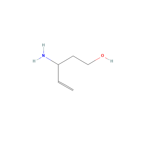 3-AMINO-5-HYDROXY-PENTEN-1 (CAS: 175431-85-3) - Chemical Structure and Molecular Formula 
