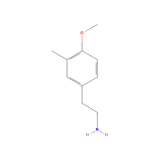 2-(3-CHLORO-4-METHOXY-PHENYL)-ETHYLAMINE (CAS: 18149-08-1) - Chemical Structure and Molecular Formula 