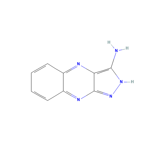3-AMINO-1H-PYRAZOLO[3,4-B]QUINOXALINE (CAS: 40254-90-8) - Chemical Structure and Molecular Formula 