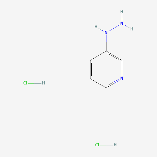 Pyridine,3-hydrazinyl-,hydrochloride  (1:2) (CAS: 364727-74-2) - Chemical Structure and Molecular Formula 
