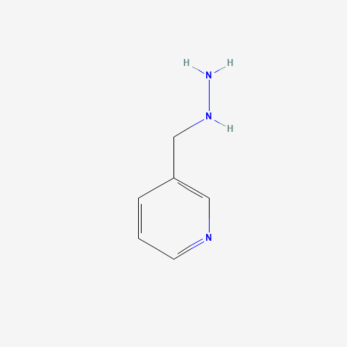 PYRIDIN-3-YLMETHYL-HYDRAZINE (CAS: 7112-38-1) - Chemical Structure and Molecular Formula 