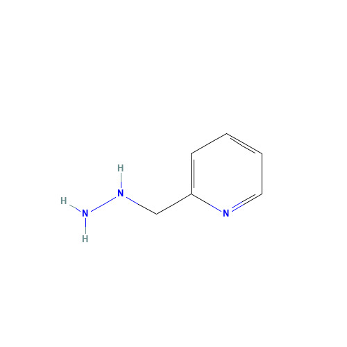 PYRIDIN-2-YLMETHYL-HYDRAZINE (CAS: 7112-37-0) - Chemical Structure and Molecular Formula 