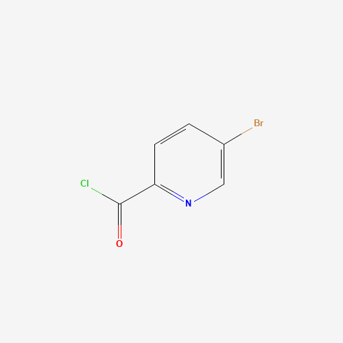 5-BROMOPYRIDINE-2-CARBONYL CHLORIDE (CAS: 137178-88-2) - Chemical Structure and Molecular Formula 