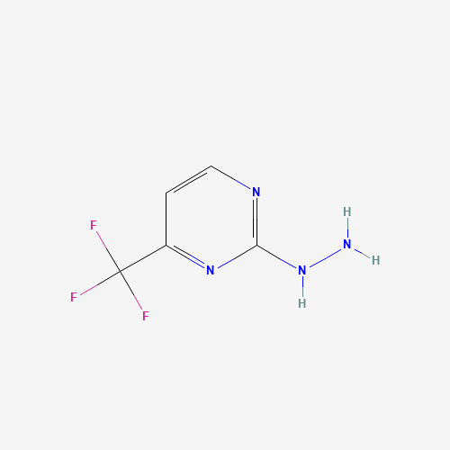 2-Hydrazino-4-(trifluoromethyl)pyrimidine (CAS: 197305-97-8) - Chemical Structure and Molecular Formula 