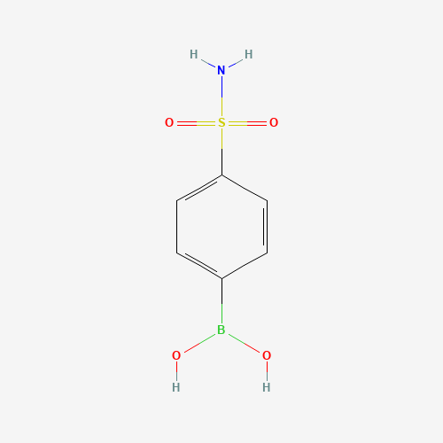 4-(Aminosulfonyl)phenylboronic acid (CAS: 613660-87-0) - Chemical Structure and Molecular Formula 