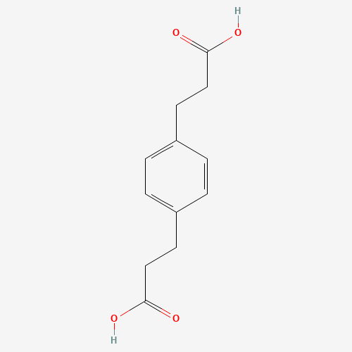 P-PHENYLENEDIPROPIONIC ACID (CAS: 4251-21-2) - Chemical Structure and Molecular Formula 