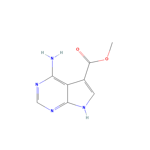 1H-Pyrrolo[2,3-d]pyrimidine-5-carboxylicacid,4-amino-,methylester(9CI) (CAS: 126149-77-7) - Related Chemical Product