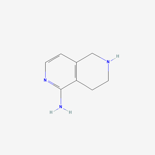 5,6,7,8-tetrahydro-2,6-naphthyridin-1-amine (CAS: 601515-40-6) - Chemical Structure and Molecular Formula 
