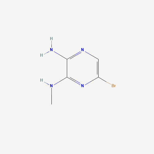 5-BROMO-N3-METHYL-PYRAZINE-2,3-DIAMINE (CAS: 55635-63-7) - Chemical Structure and Molecular Formula 