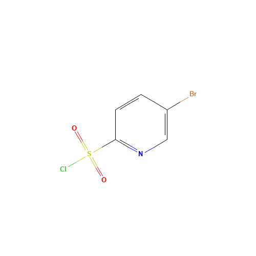 5-BROMO-PYRIDINE-2-SULFONYL CHLORIDE (CAS: 874959-68-9) - Chemical Structure and Molecular Formula 