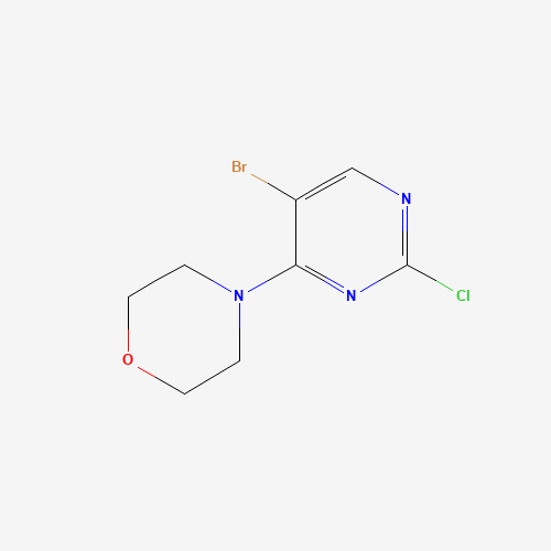 5-bromo-2-chloro-4-morpholinopyrimidine (CAS: 139502-01-5) - Chemical Structure and Molecular Formula 