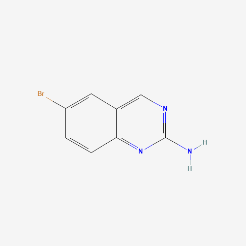 6-BROMO-2-QUINAZOLINAMINE (CAS: 190273-89-3) - Chemical Structure and Molecular Formula 