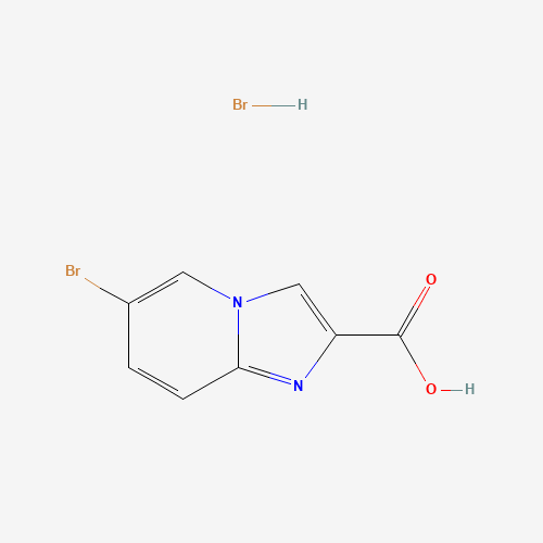 6-bromoH-imidazo[1,2-a]pyridine-2-carboxylic acid (CAS: 725234-40-2) - Chemical Structure and Molecular Formula 