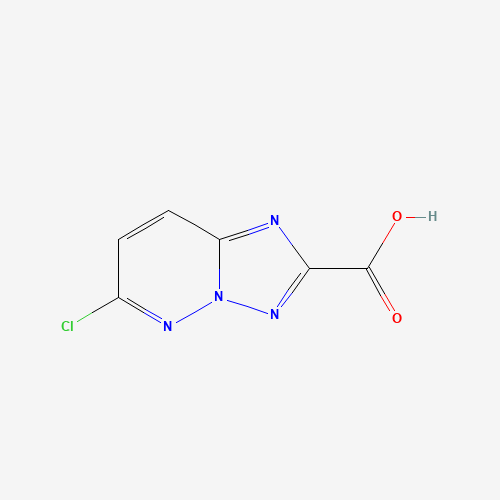6-CHLORO-[1,2,4]TRIAZOLO[1,5-B]PYRIDAZINE-2-CARBOXYLIC ACID (CAS: 215530-62-4) - Chemical Structure and Molecular Formula 