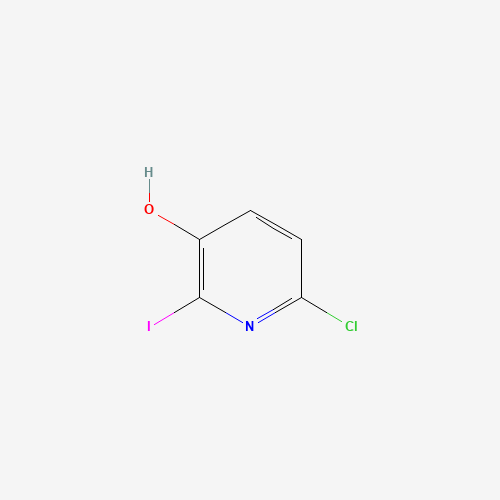 6-CHLORO-2-IODO-3-HYDROXYPYRIDINE (CAS: 188057-26-3) - Chemical Structure and Molecular Formula 