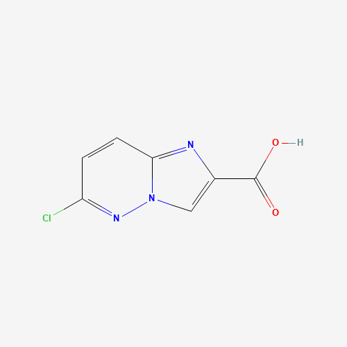 6-CHLOROIMIDAZO[1,2-B]PYRIDAZINE-2-CARBOXYLIC ACID (CAS: 14714-24-0) - Chemical Structure and Molecular Formula 